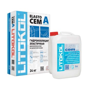 Гидроизоляция двухкомпонентная Litokol Elastocem (A+B) 32 кг