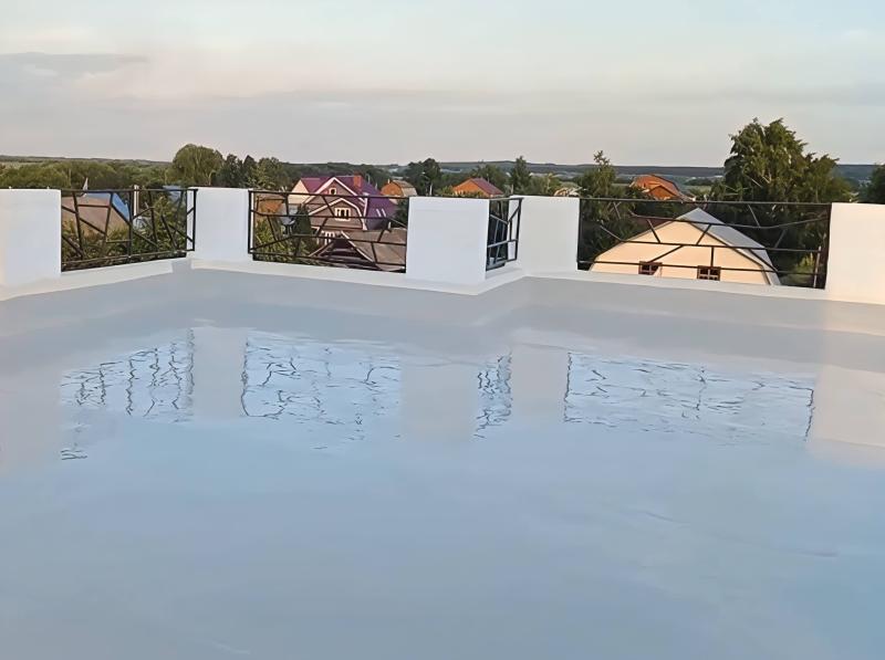 Полиуретановая гидроизоляция террас и плоских кровель 192 м²