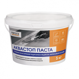 Гидроизоляция Perfekta АкваСтоп Pasta 5 кг