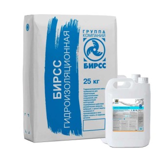 Гидроизоляция двухкомпонентная БИРСС Гермоластик (A+B) 34 кг