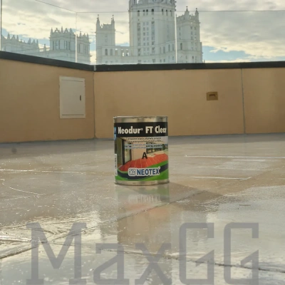 Фото Прозрачная гидроизоляция из алифатической полимочевины Неодур Клеар (Neodur FT Clear), в магазине MaxGG.ru