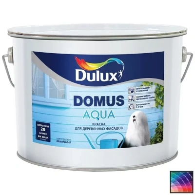 Краска Dulux Domus Aqua для фасадов база BW 10 л Краска Dulux Domus Aqua для фасадов база BW 10 л
