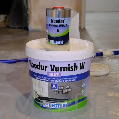 Фото Полиуретановый двухкомпонентный алифатический матовый лак Неодур Варниш (Neodur Varnish) Mat  W А+B, в магазине MaxGG.ru