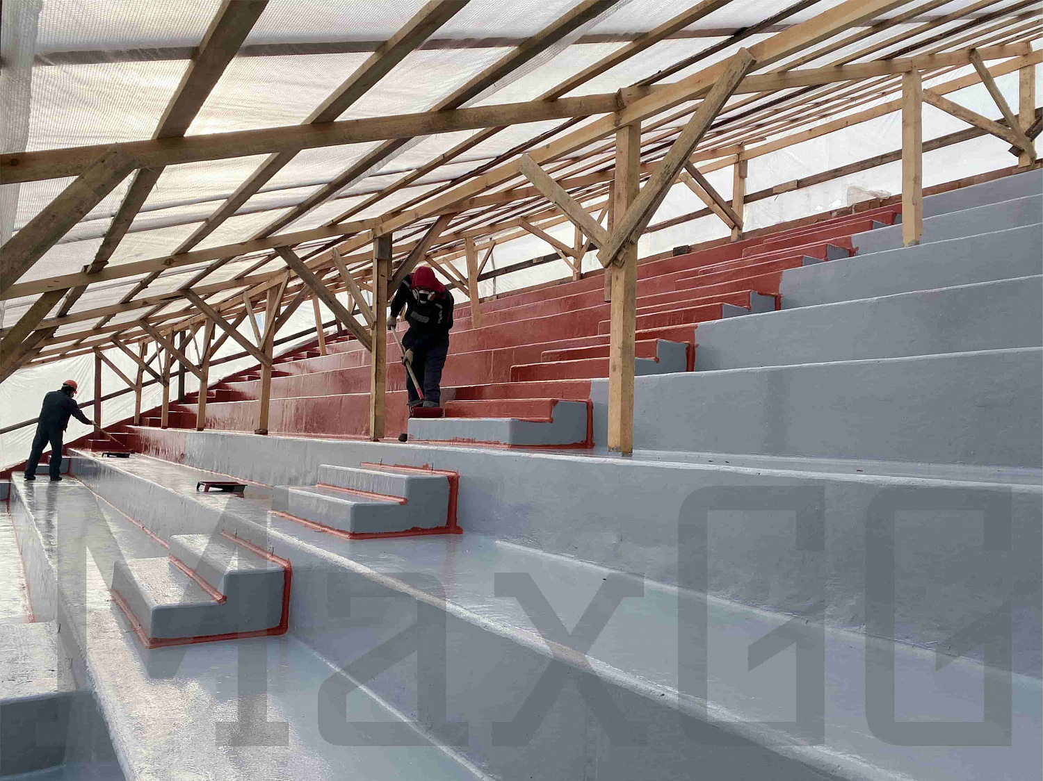 Гидроизоляция трибун стадиона в г. Одинцово