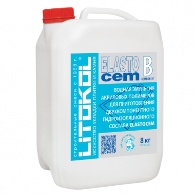 Фото Гидроизоляция двухкомпонентная Litokol Elastocem компонент В 8 кг, в магазине MaxGG.ru